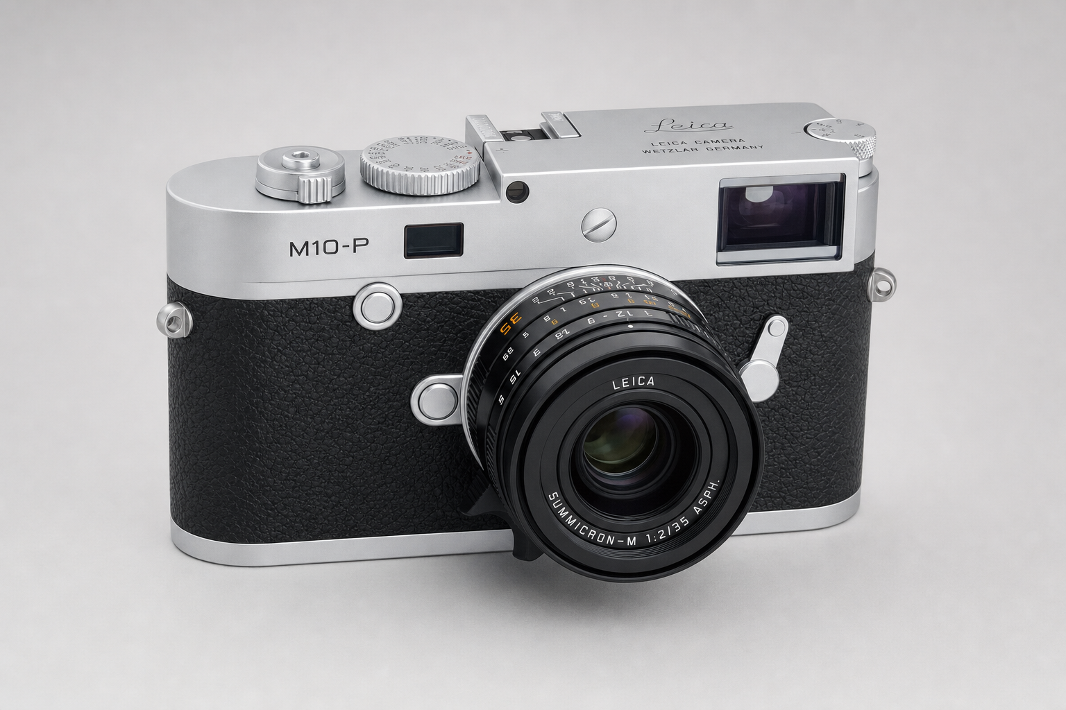 Leica M10-P – KI-generierte Produktillustration
