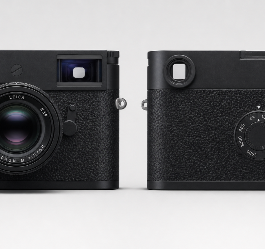 Leica M11-D Vorderseite – KI-generierte Produktillustration